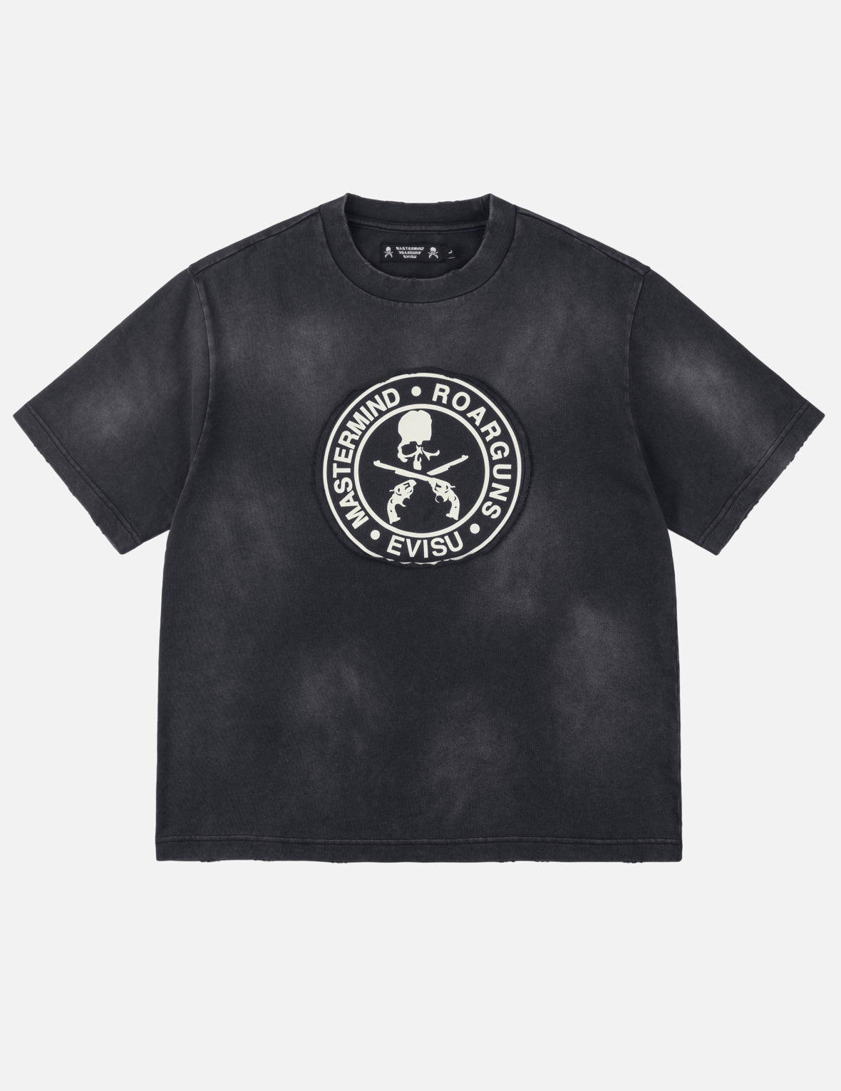 EVISU x mastermind JAPAN x roarguns Frayed Appliqué Daicock T-Shirt